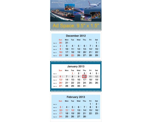 Three Fold Calendar TF1